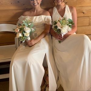 Morilee size 8 ivory bridesmaid dress